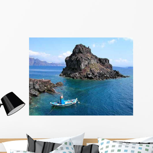 Santorin Iles Cyclades Wall Decal Design 2