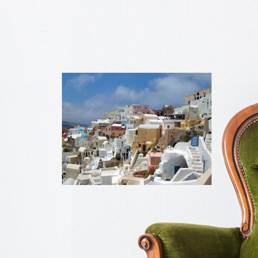 Santorin Iles Cyclades Wall Decal Design 1 