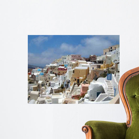 Santorin Iles Cyclades Wall Decal Design 1 