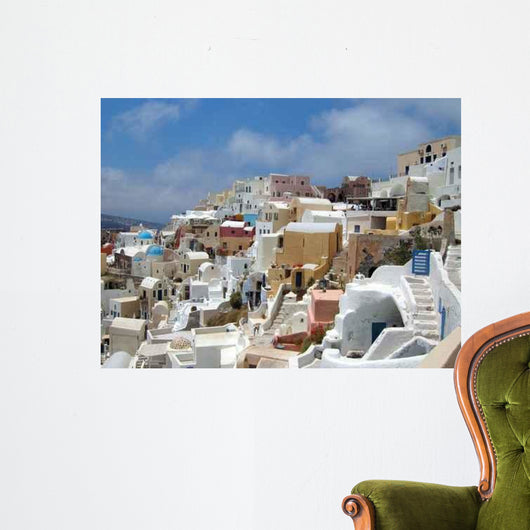 Santorin Iles Cyclades Wall Decal Design 1 