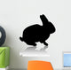Rabbit Black Illustration Wall Decal