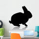 Rabbit Black Illustration Wall Decal