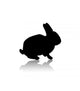 Rabbit Black Illustration Wall Decal