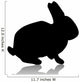 Rabbit Black Illustration Wall Decal