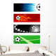Soccer banners Wall Mural