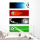 Soccer banners Wall Mural