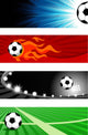 Soccer banners Wall Mural