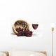 red wine and grapes Wall Decal