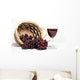 red wine and grapes Wall Decal