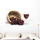 red wine and grapes Wall Decal