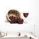 red wine and grapes Wall Decal