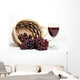 red wine and grapes Wall Decal