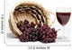 red wine and grapes Wall Decal