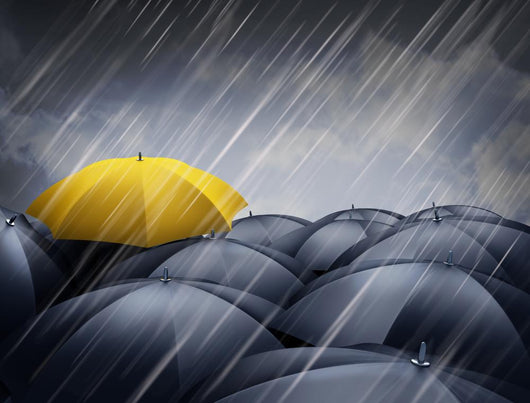 umbrellas Wall Mural