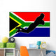 rugby try south Africa Wall Mural