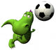 Football Soccer Player Flying
