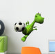 Soccer Player Volley - Baby Dragon Wall Decal