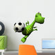 Soccer Player Volley - Baby Dragon Wall Decal