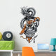 Tattoo Dragon With a Tiger Twist Wall Decal