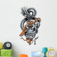 Tattoo Dragon With a Tiger Twist Wall Decal