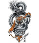Tattoo Dragon With a Tiger Twist Wall Decal