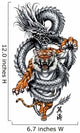 Tattoo Dragon With a Tiger Twist Wall Decal
