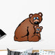 mother and baby bear Wall Decal