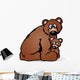 mother and baby bear Wall Decal