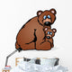 mother and baby bear Wall Decal