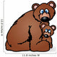 mother and baby bear Wall Decal