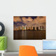 Orange clouds reflect light from San Diego Skyline Wall Mural