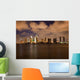 Orange clouds reflect light from San Diego Skyline Wall Mural