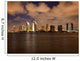 Orange clouds reflect light from San Diego Skyline Wall Mural