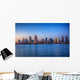 San Diego skyline on clear evening in HDR Wall Mural
