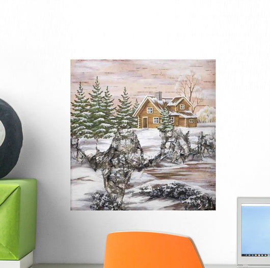 House Wood Glade Wall Decal