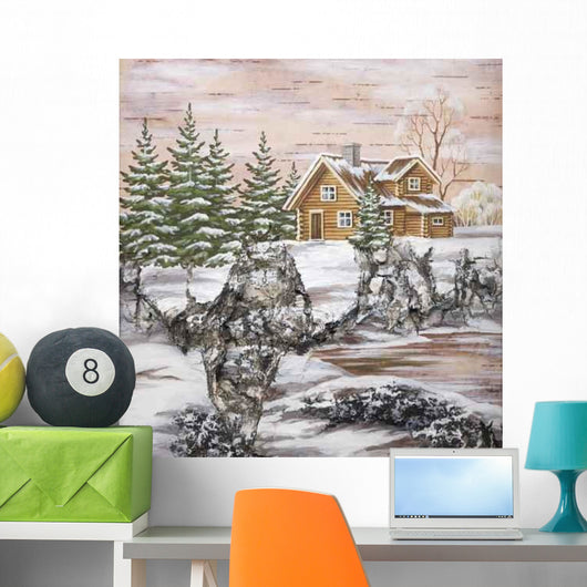House Wood Glade Wall Decal