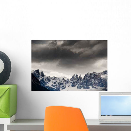 Dark Clouds Dolomites Wall Decal