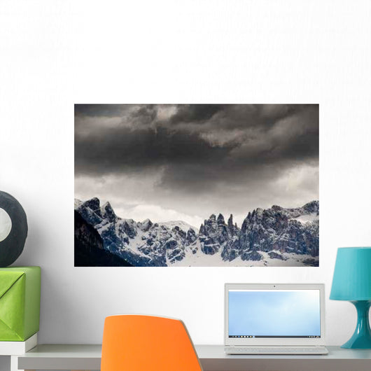 Dark Clouds Dolomites Wall Decal