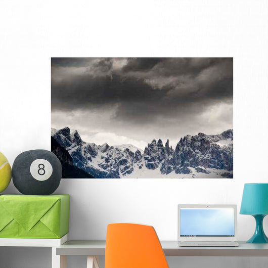 Dark Clouds Dolomites Wall Decal