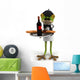 French Frog Waiter Wall Decal