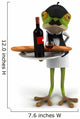 French Frog Waiter Wall Decal