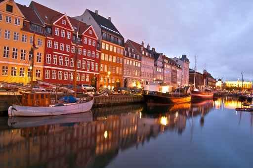 Copenhagen Nyhavn Nuit Wall Decal