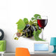 Bottle of Wine Entwined With Vine Wall Decal