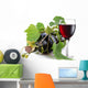 Bottle of Wine Entwined With Vine Wall Decal