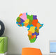 Africa map Wall Decal