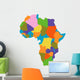 Africa map Wall Decal