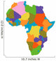 Africa map Wall Decal