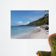 deserted beach on virgin gorda, bvi Wall Mural
