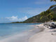 deserted beach on virgin gorda, bvi Wall Mural