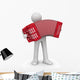 Music Collection Accordion Player Wall Decal